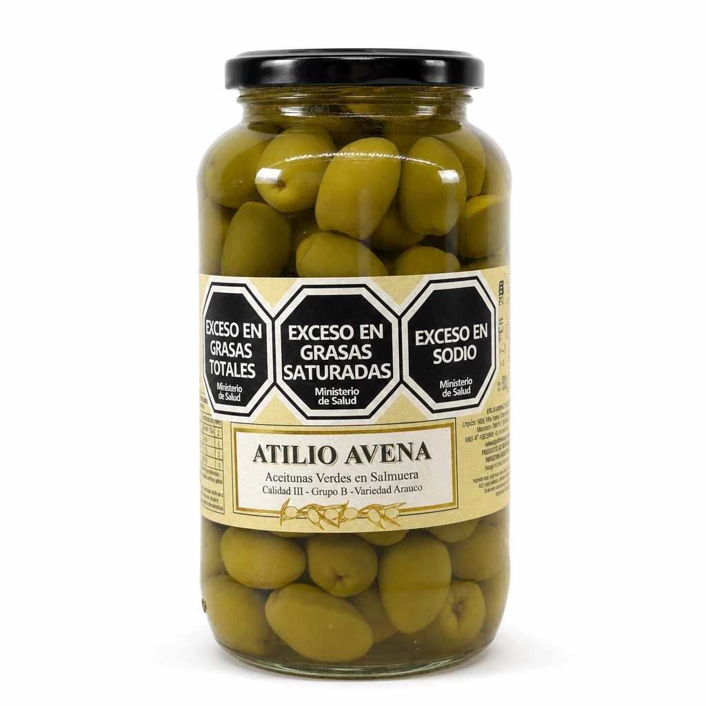 ACEITUNAS VERDES EN SALMUERA ATILIO AVENA 800GR